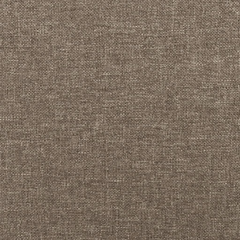 Saltea de pat cu arcuri, gri taupe, 90x190x20 cm, textil