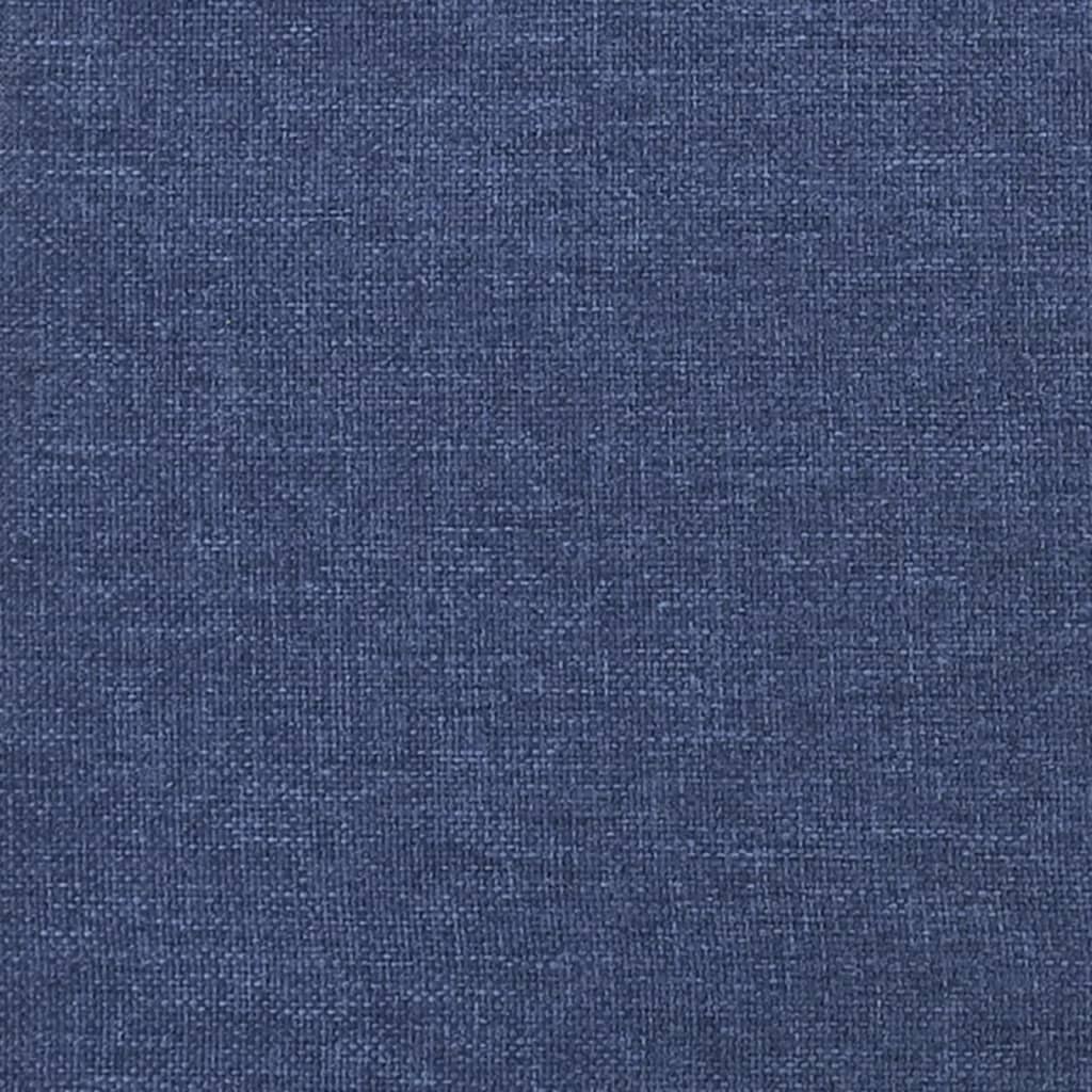 Saltea de pat cu arcuri, albastru, 90x190x20 cm, textil