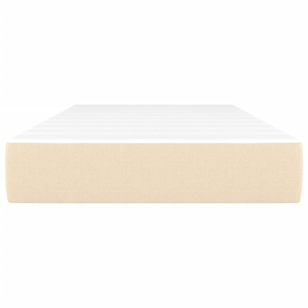 Spring bed mattress, cream, 90x200x20 cm, textile