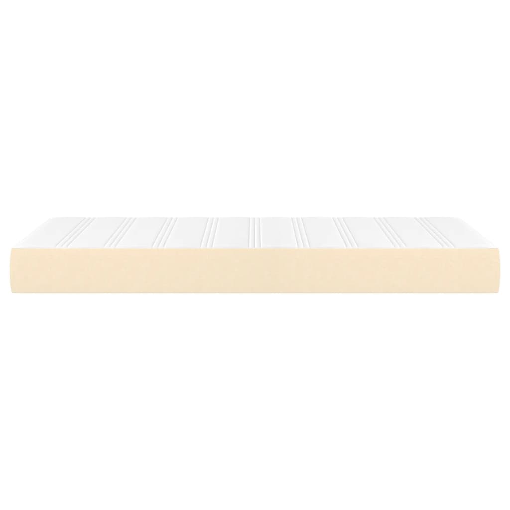 Spring bed mattress, cream, 90x200x20 cm, textile