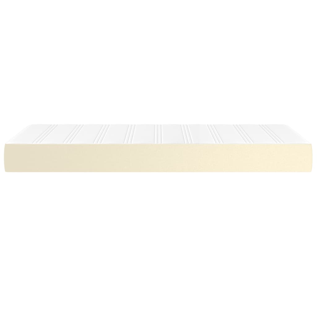 Spring bed mattress, cream, 90x200x20 cm, eco-leather