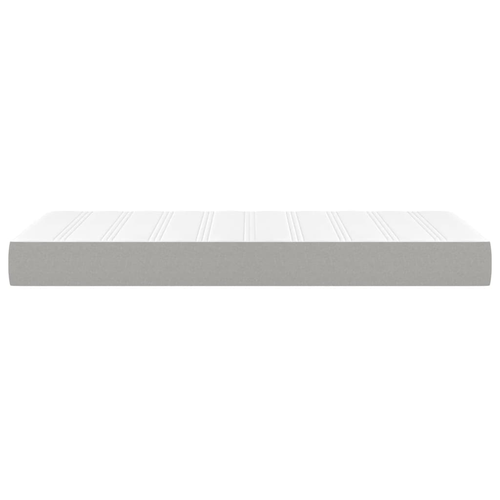 Spring bed mattress, light gray, 100x200x20 cm, textile