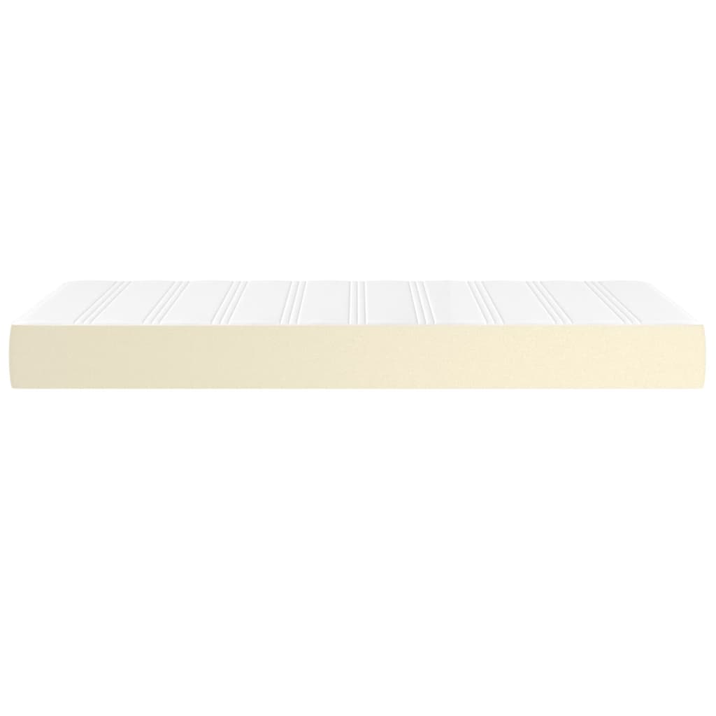 Spring mattress, cream, 100x200x20 cm, eco-leather