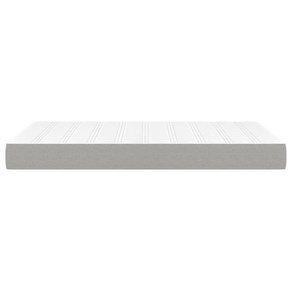 Spring bed mattress, light gray, 120x200x20 cm, textile