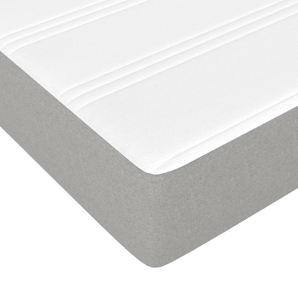 Spring bed mattress, light gray, 120x200x20 cm, textile