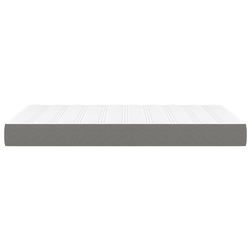 Spring bed mattress, dark grey, 120x200x20 cm, textile