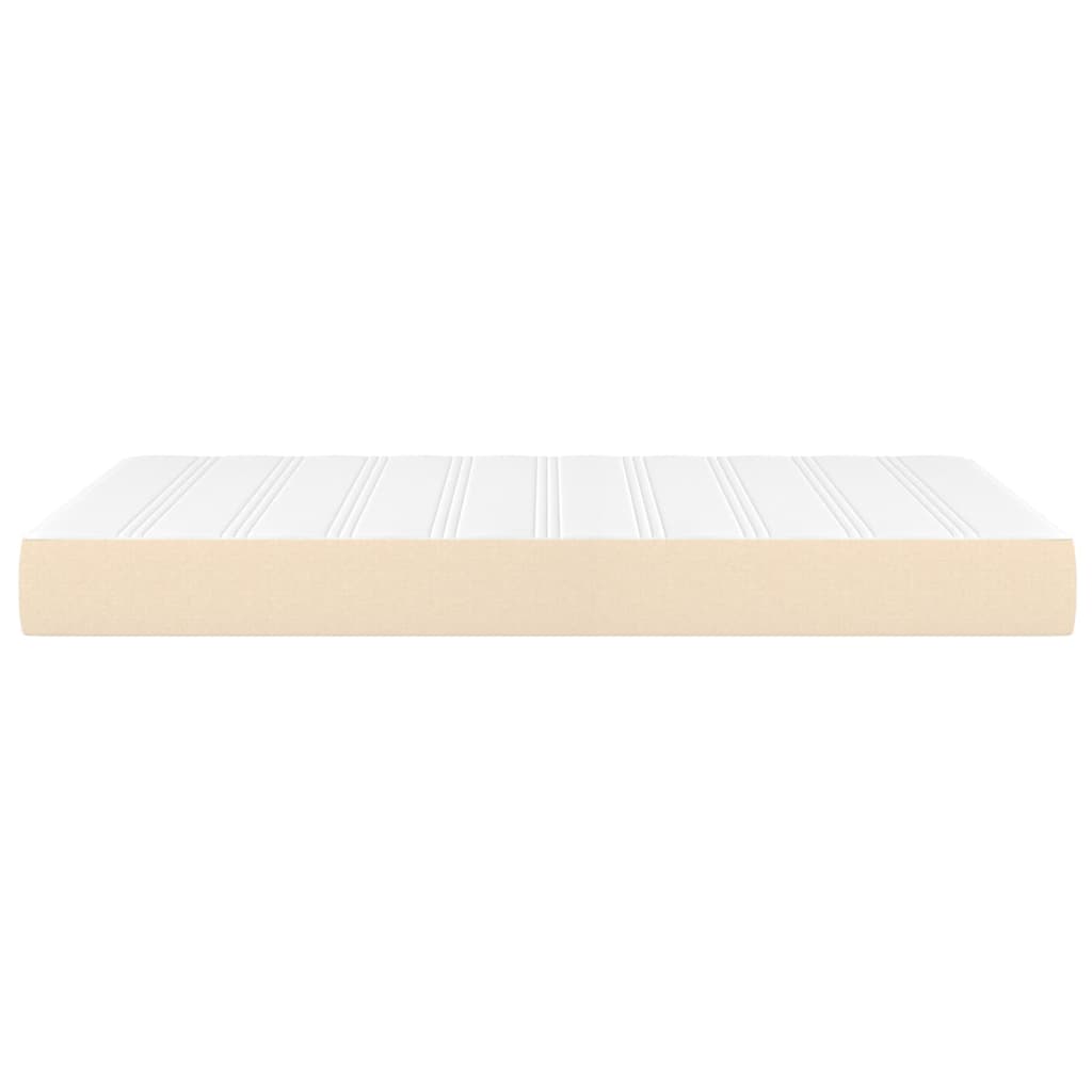 Spring mattress, cream, 120x200x20 cm, textile