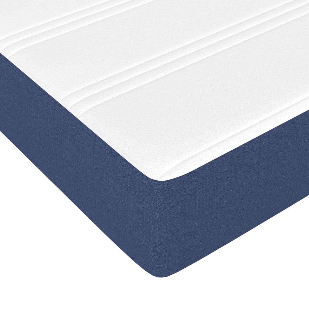 Spring bed mattress, blue, 120x200x20 cm, textile