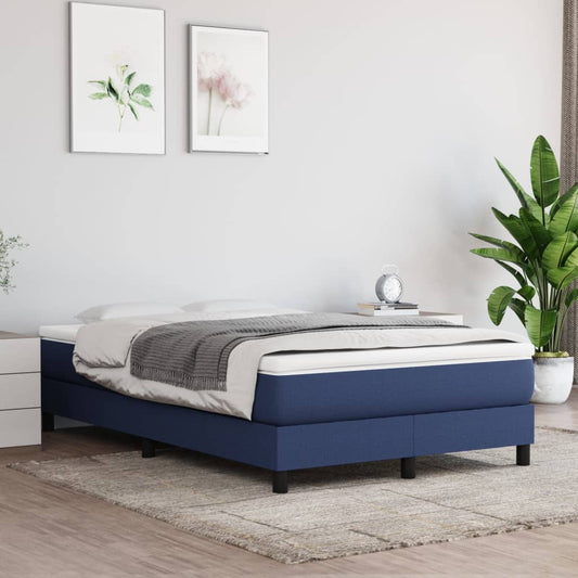 Spring bed mattress, blue, 120x200x20 cm, textile