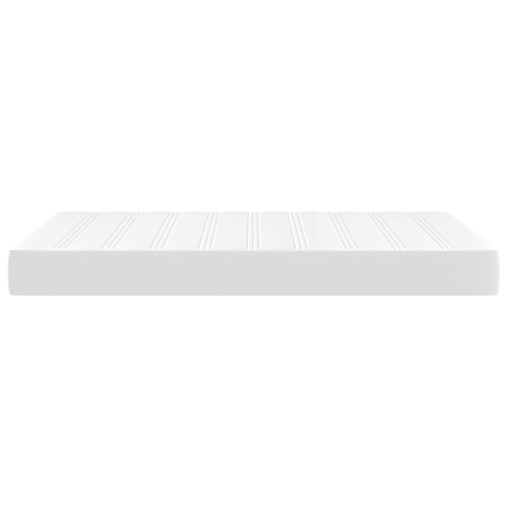 Spring bed mattress, white, 120x200x20 cm, eco-leather