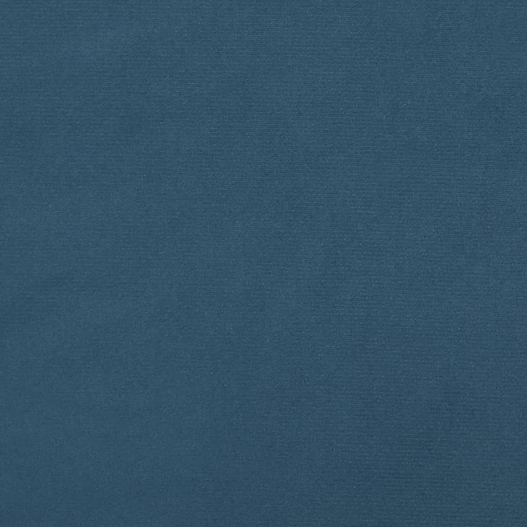 Spring mattress, dark blue, 120x200x20, velvet