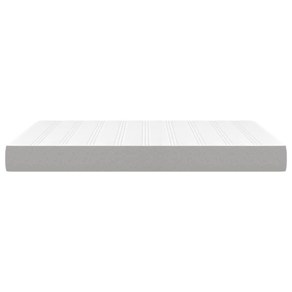 Spring bed mattress, light gray, 140x190x20 cm, textile