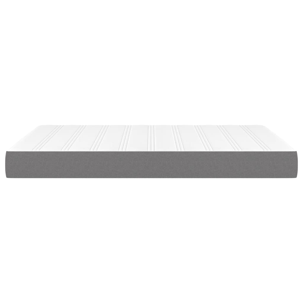 Spring bed mattress, dark grey, 140x200x20 cm, textile