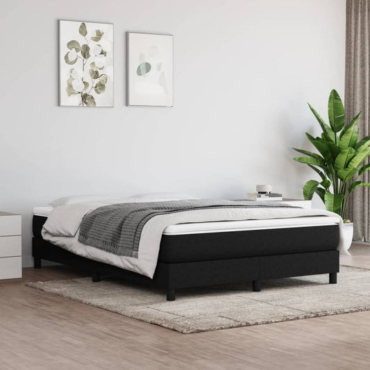 Spring bed mattress, black, 140x200x20 cm, textile