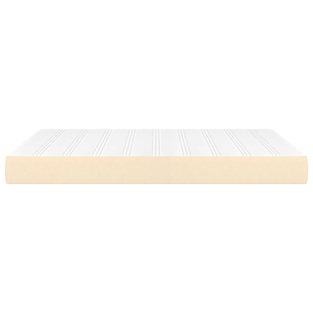 Spring mattress, cream, 140x200x20 cm, textile