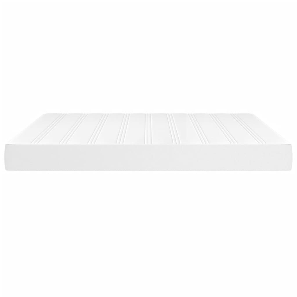 Spring bed mattress, white, 160x200x20 cm, eco-leather