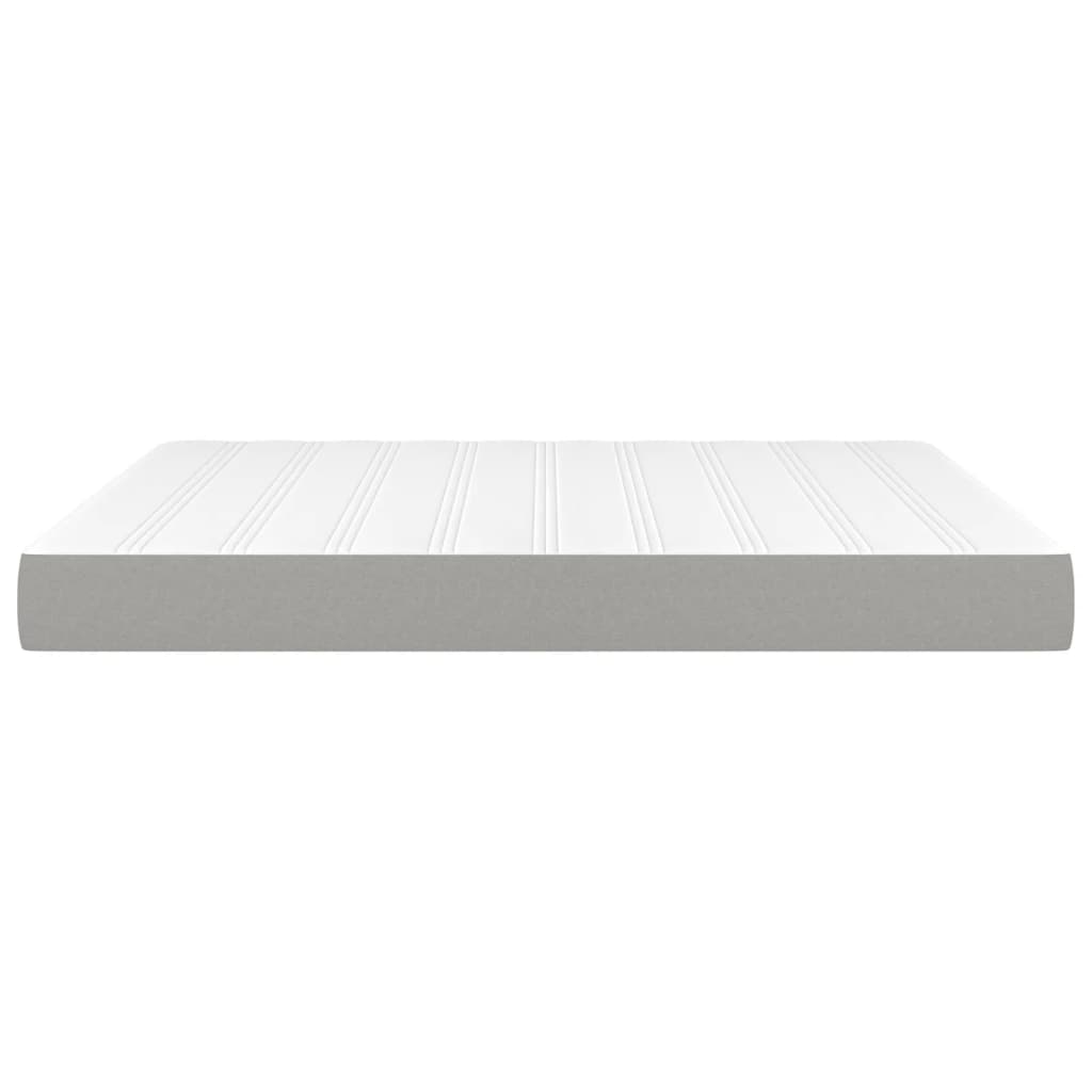 Spring bed mattress, light gray, 180x200x20 cm, textile