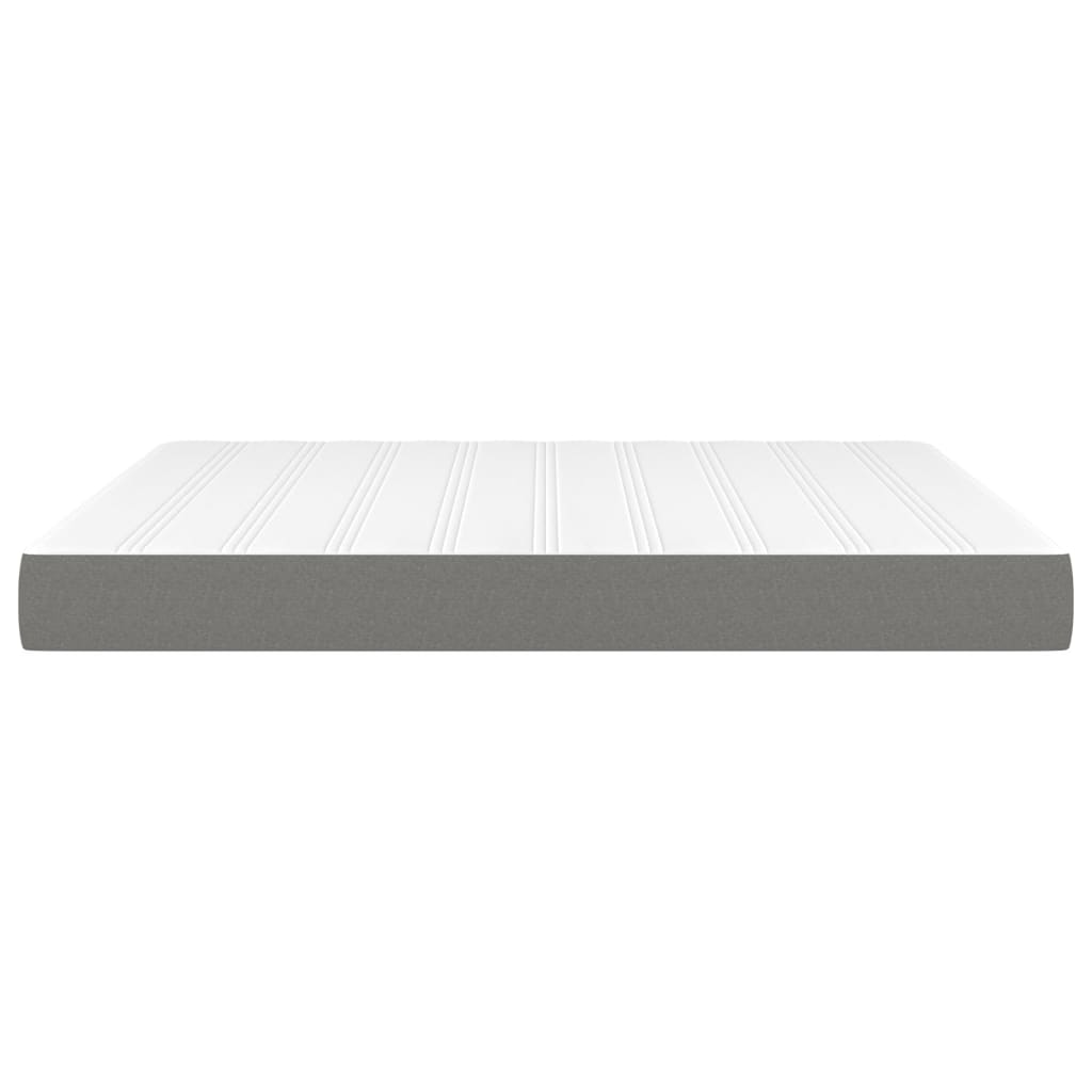 Spring bed mattress, dark grey, 180x200x20 cm, textile