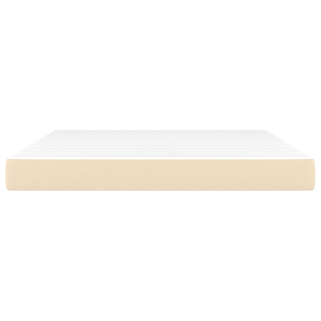 Spring bed mattress, cream, 180x200x20 cm, textile