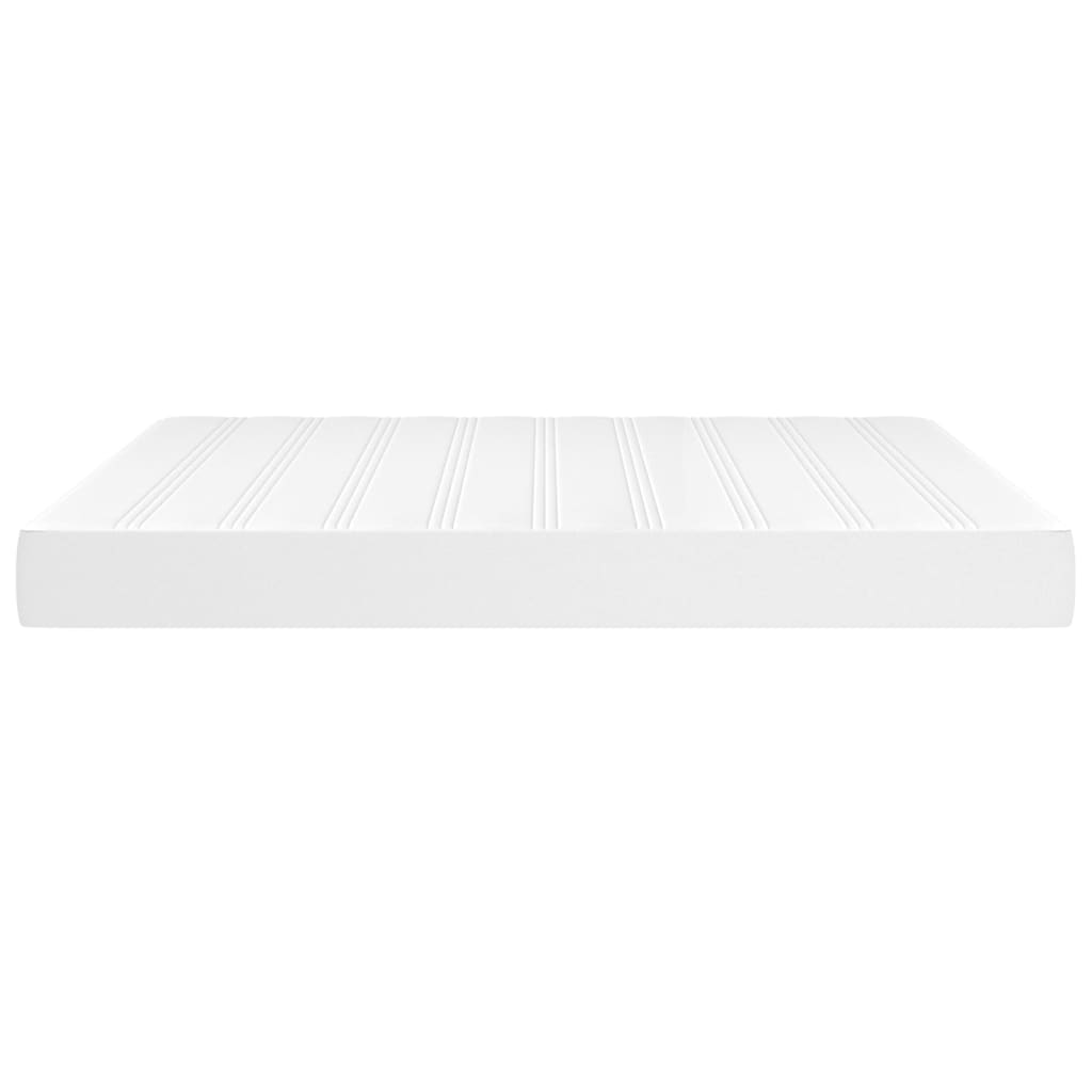 Spring bed mattress, white, 180x200x20 cm, eco-leather