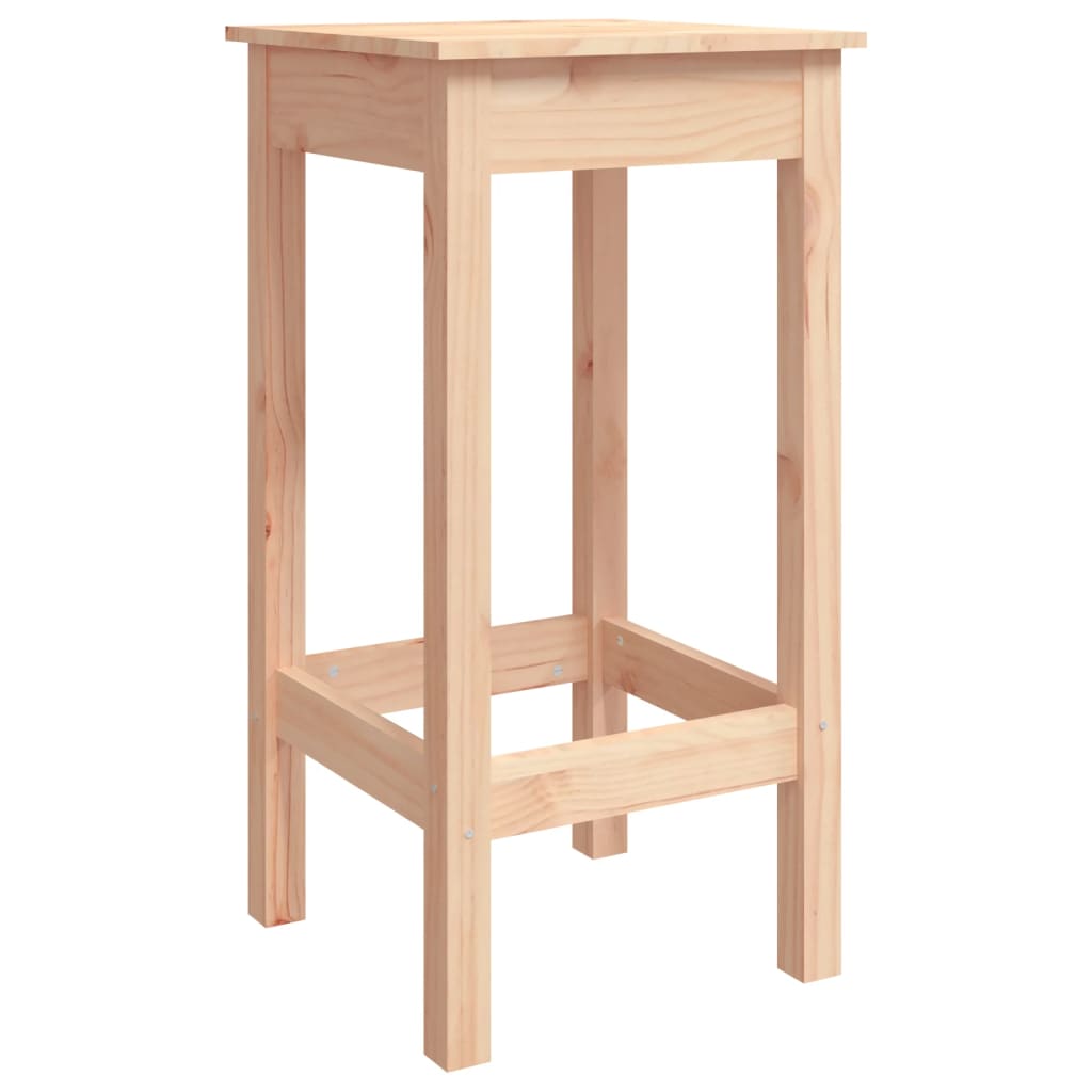 Bar stools, 2 pcs., 40x40x78 cm, solid pine wood