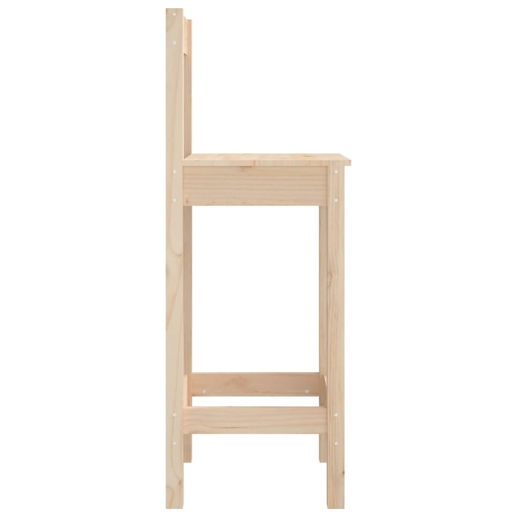 Bar stools, 2 pcs., 40x41.5x112 cm, solid pine wood