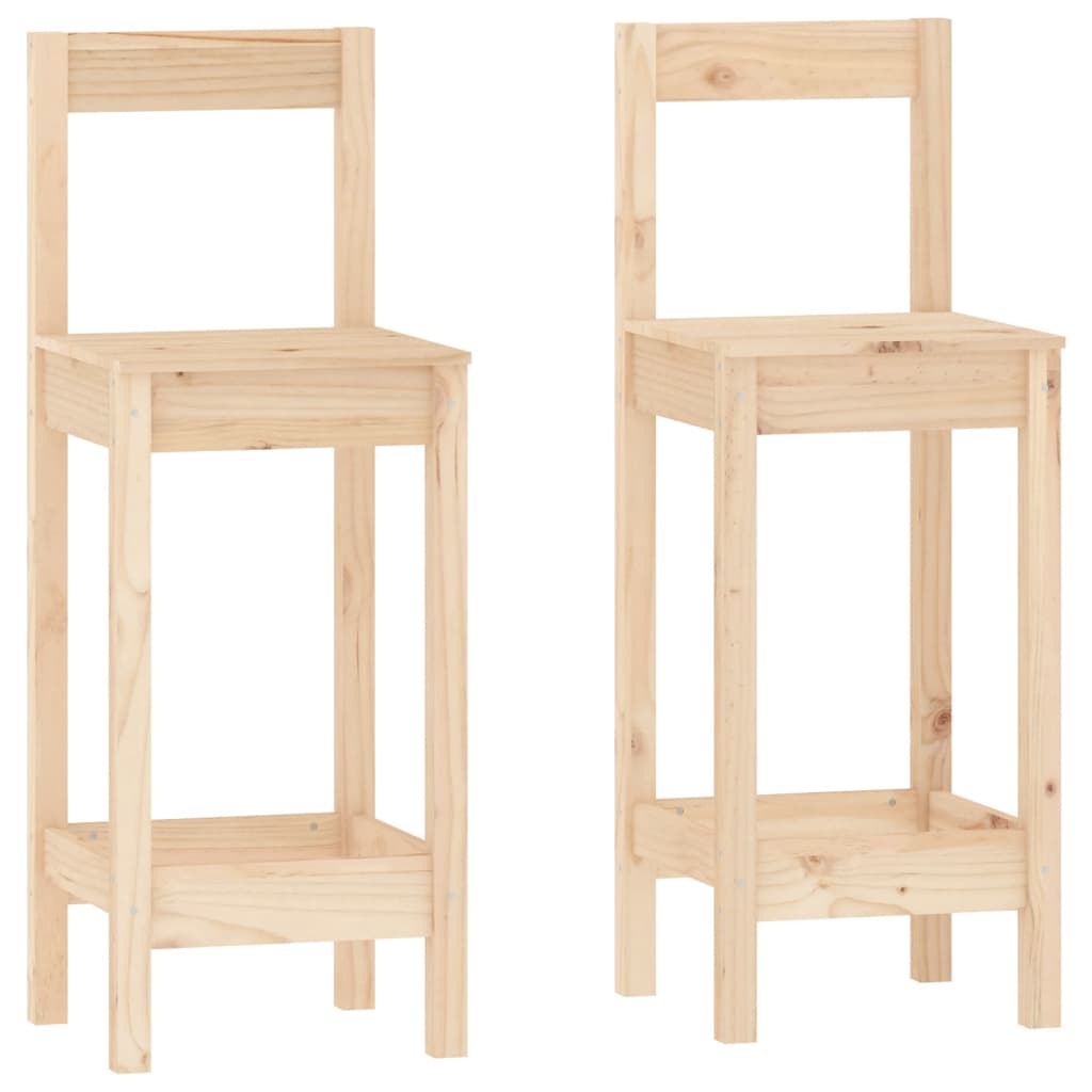 Set mobilier de bar, 3 piese, lemn masiv de pin