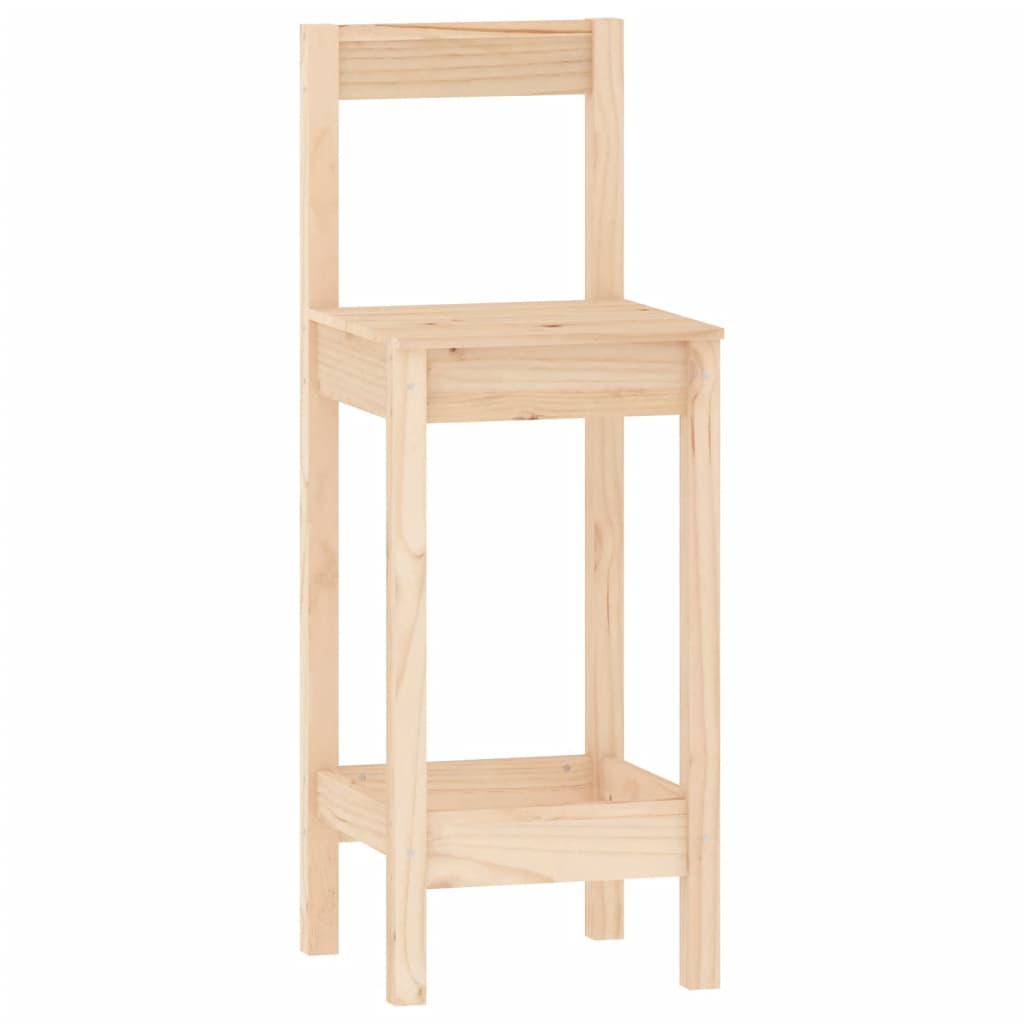 Set mobilier de bar, 3 piese, lemn masiv de pin