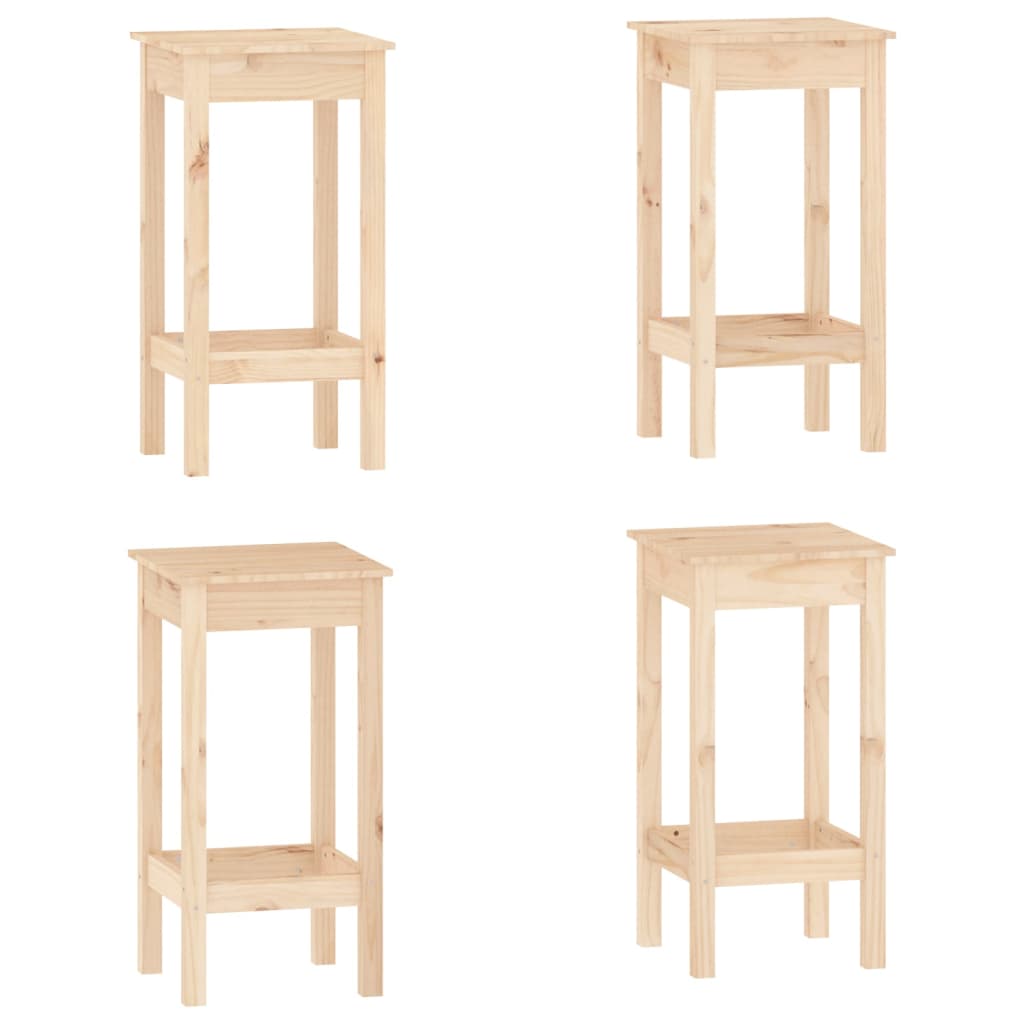 Bar furniture set, 5 pieces, solid pine wood