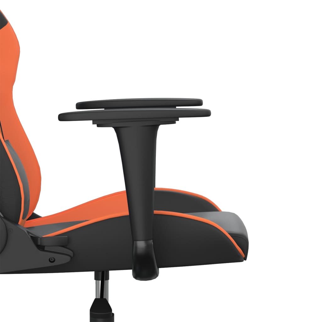 Gaming chair, black and orange, eco-leather