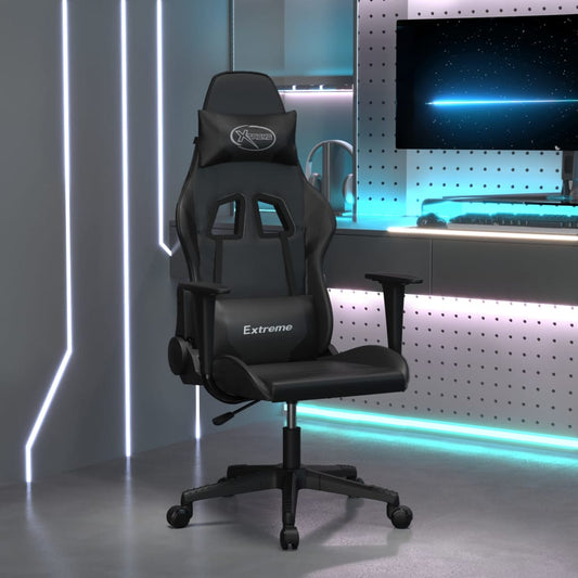 Gaming chair, black, eco-leather