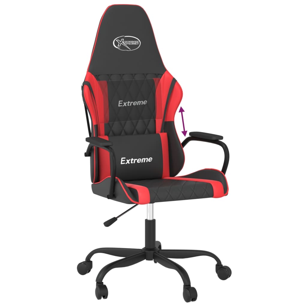 Gaming chair, black and red, eco-leather