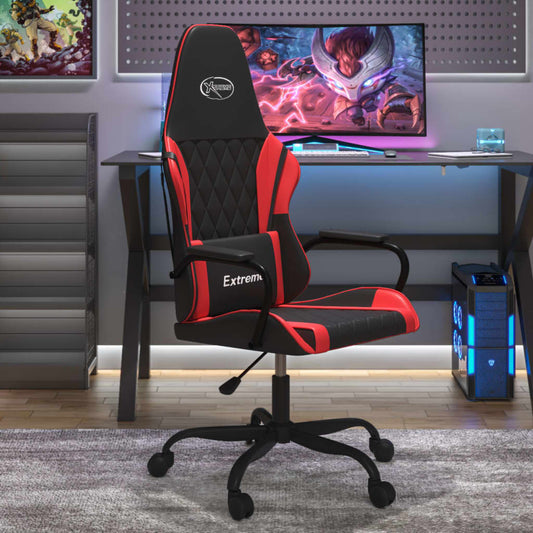 Gaming chair, black and red, eco-leather