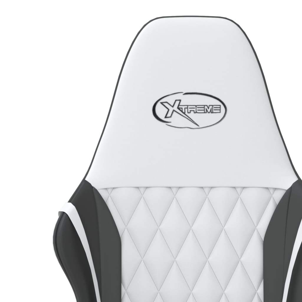 Gaming chair, black and white, eco-leather