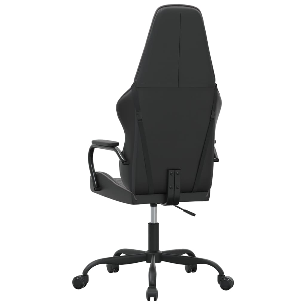 Gaming chair, black and gray, eco-leather