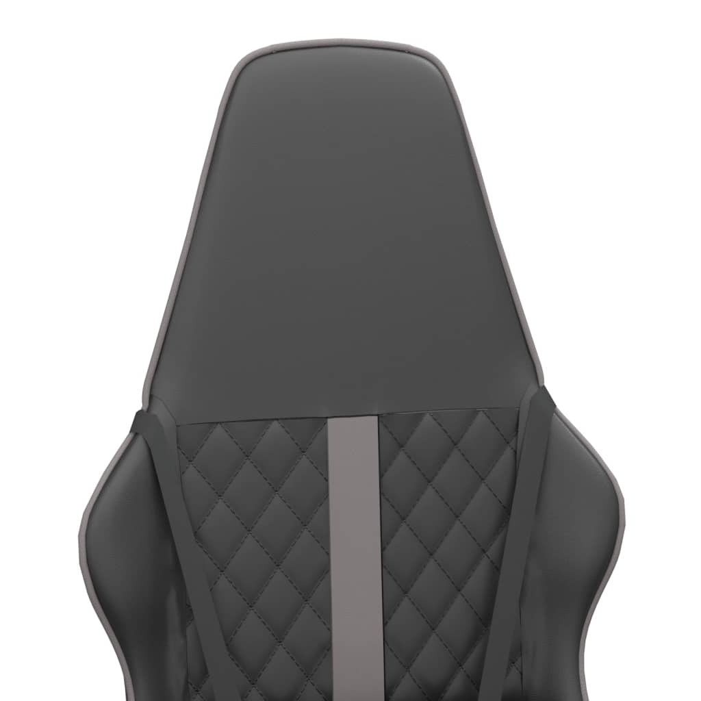 Gaming chair, black and gray, eco-leather