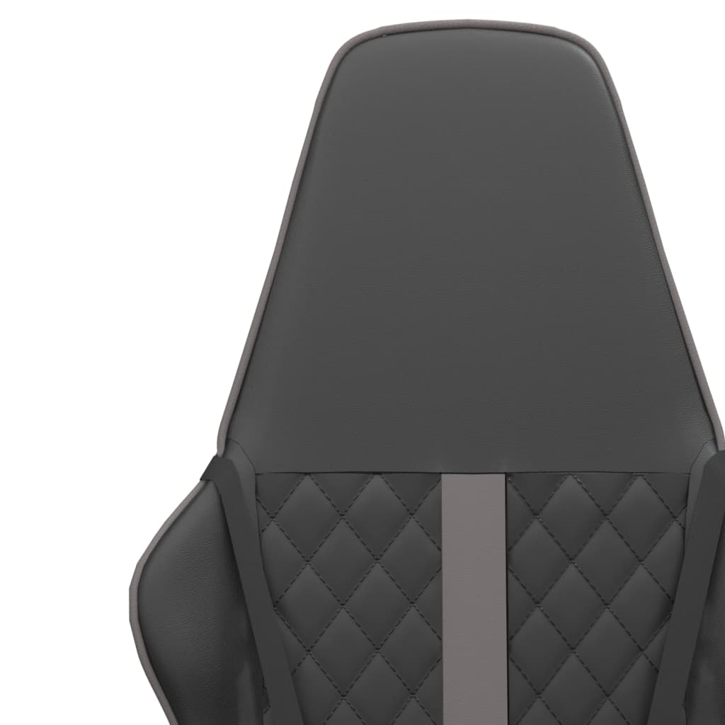 Gaming chair, black and gray, eco-leather