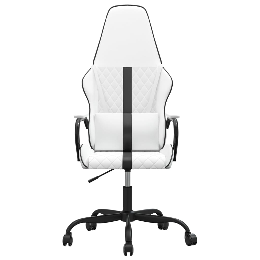 Gaming chair, black and white, eco-leather