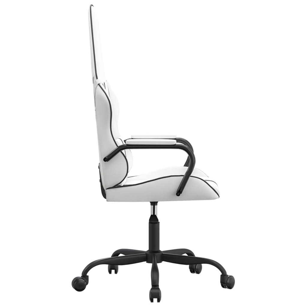 Gaming chair, black and white, eco-leather