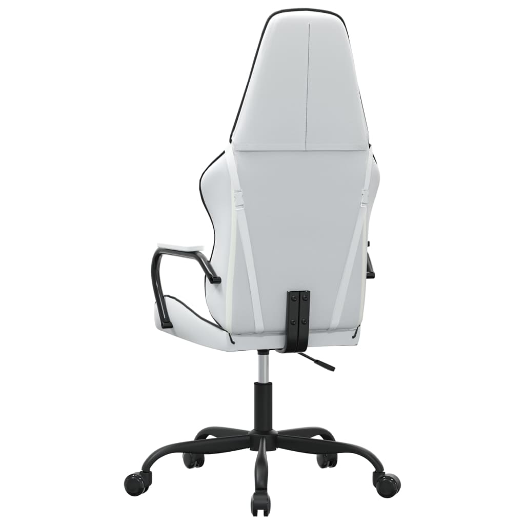 Gaming chair, black and white, eco-leather