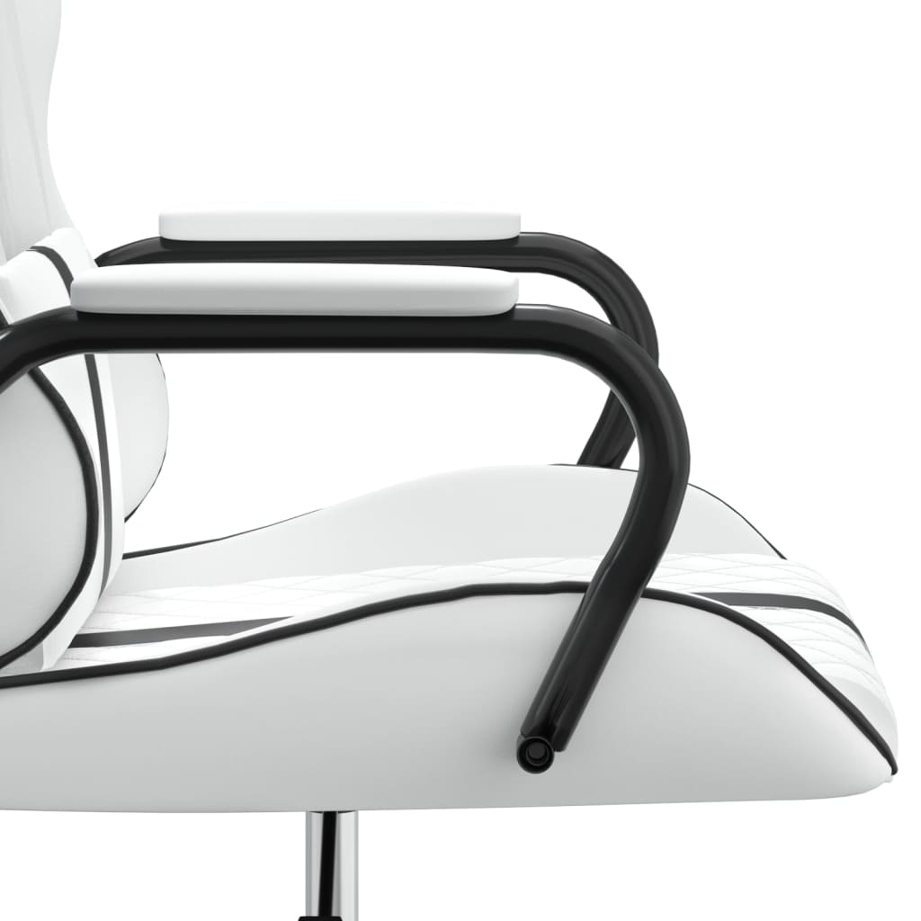 Gaming chair, black and white, eco-leather