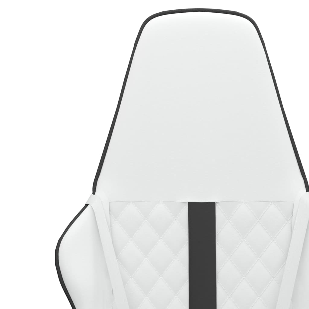 Gaming chair, black and white, eco-leather