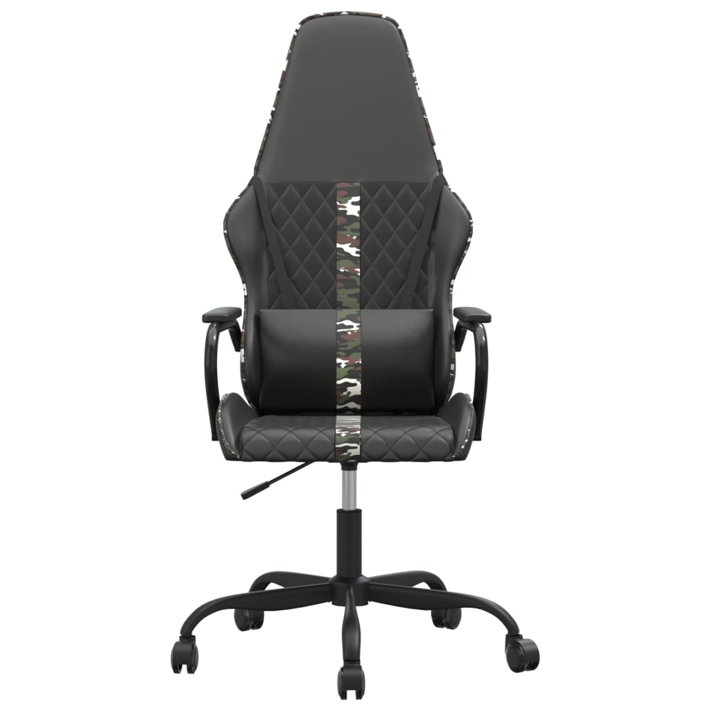 Gaming chair, black and camouflage, eco-leather