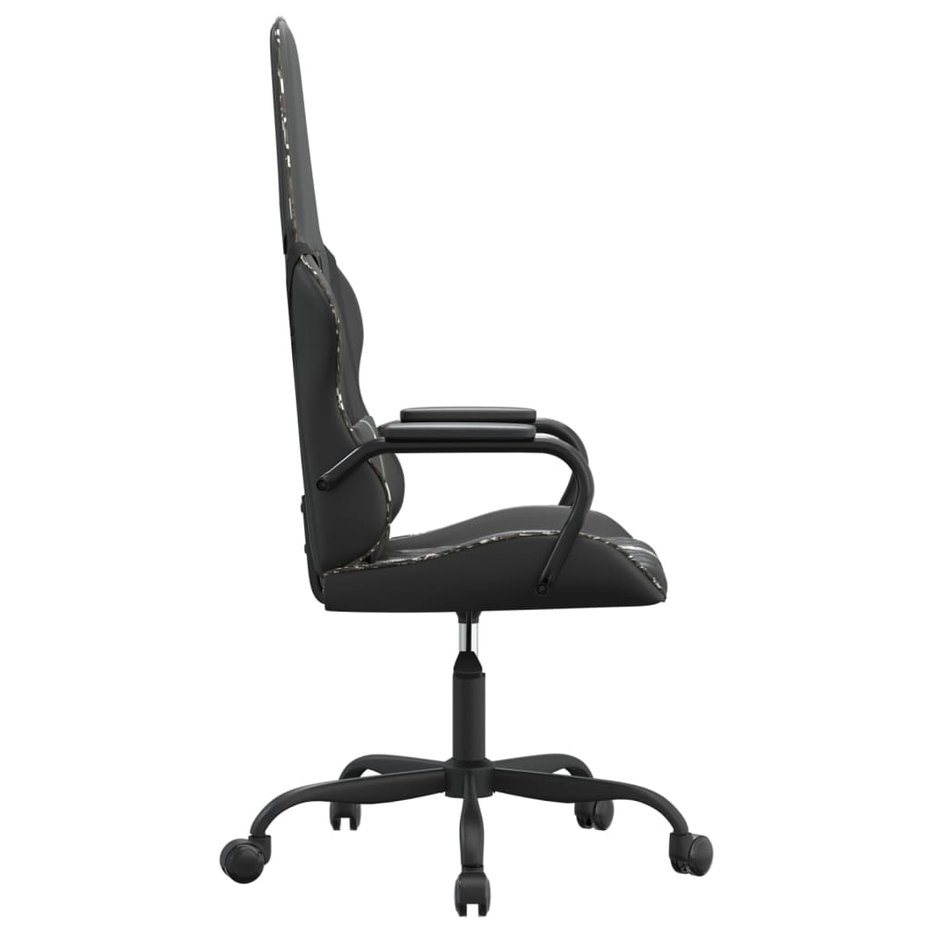 Gaming chair, black and camouflage, eco-leather