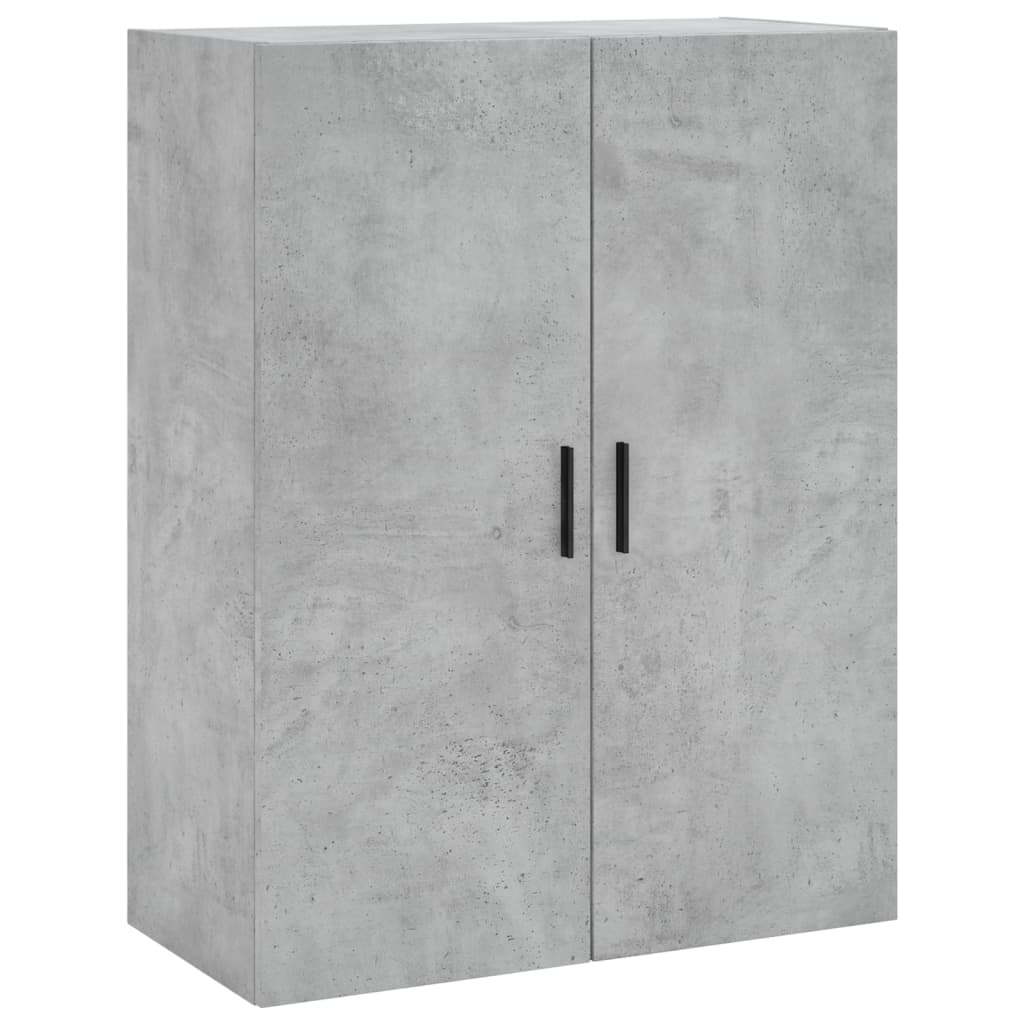 Wall-mounted cabinet, 2 pcs, concrete grey, 69.5x34x90 cm