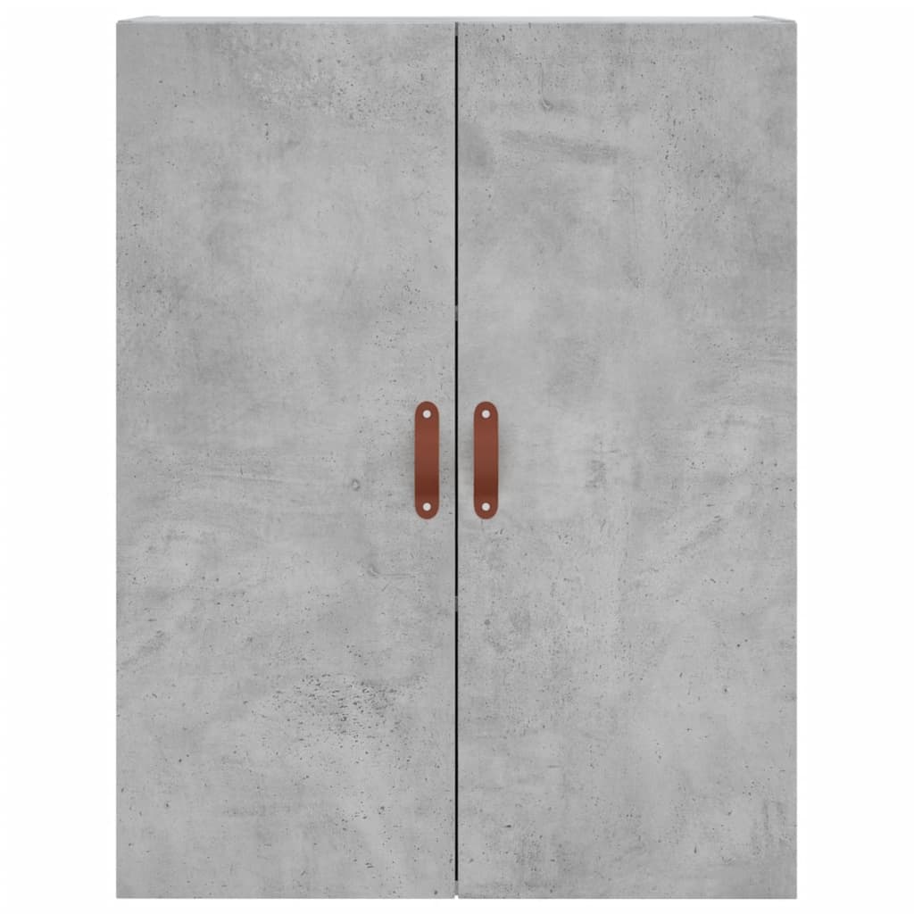 Tall cabinet, concrete gray, 69.5x34x180, composite wood