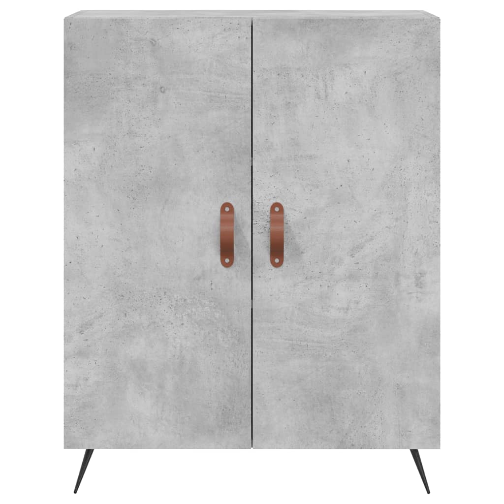 Tall cabinet, concrete gray, 69.5x34x180, composite wood