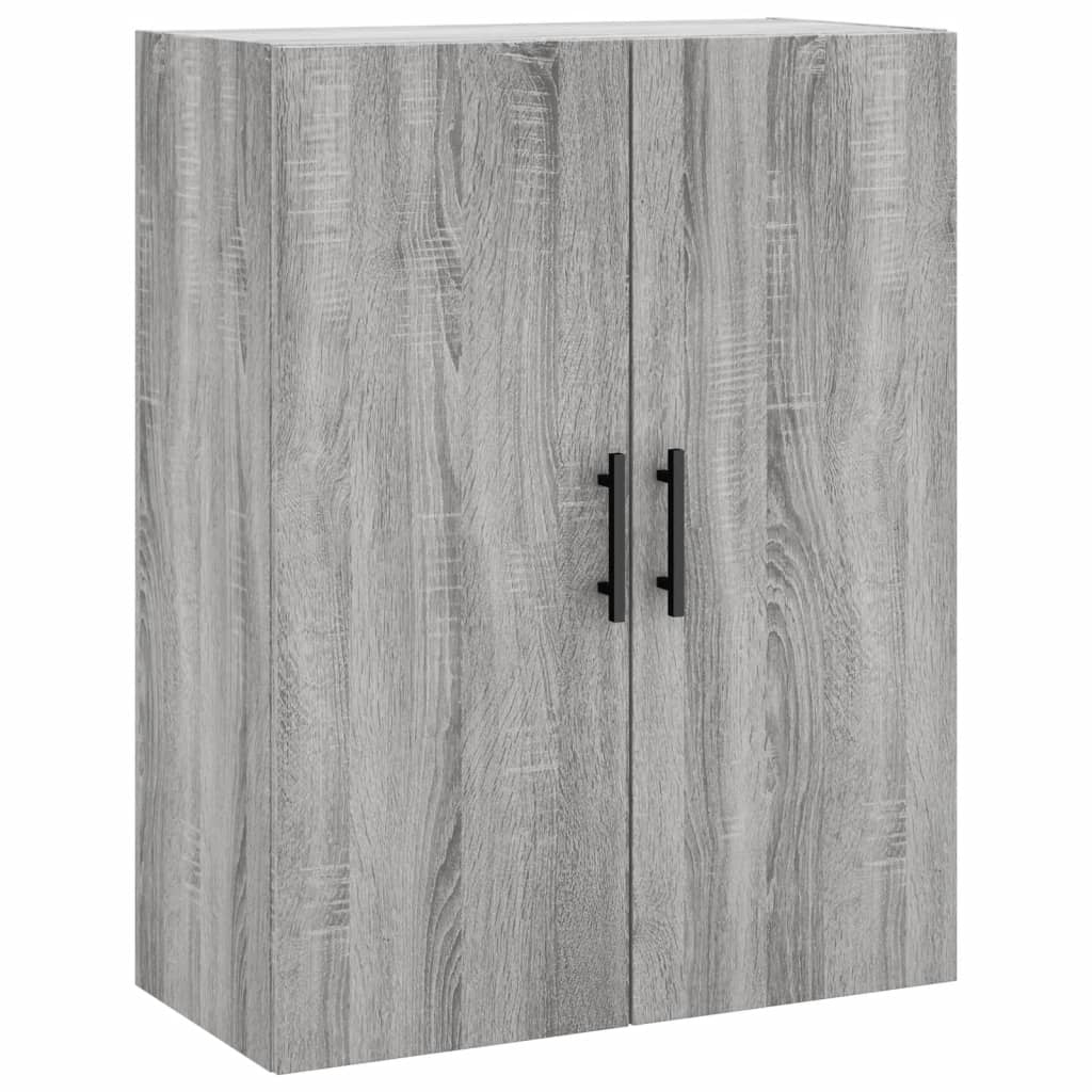 Tall cabinet, sonoma gray, 69.5x34x180 cm, composite wood