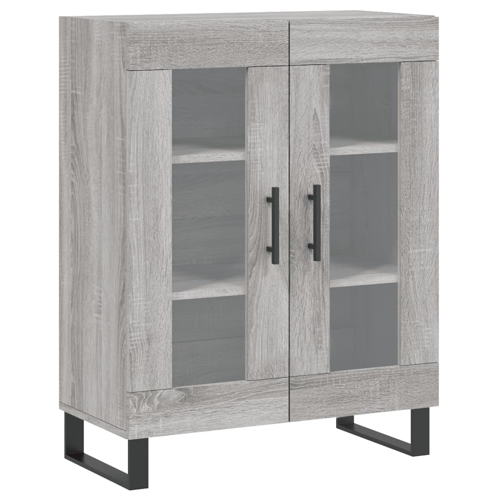 Tall cabinet, sonoma gray, 69.5x34x180 cm, composite wood