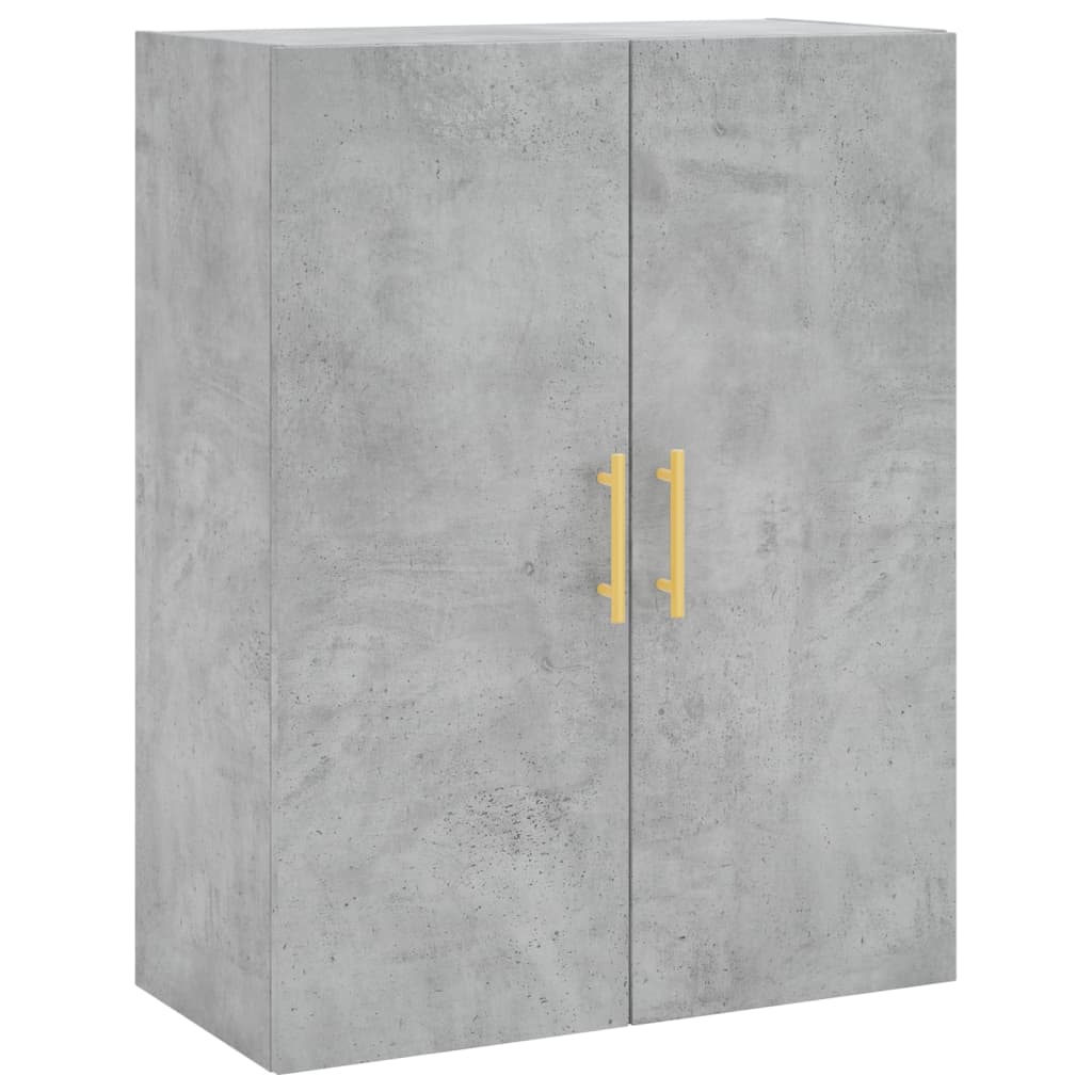 Tall cabinet, concrete gray, 69.5x34x180, composite wood